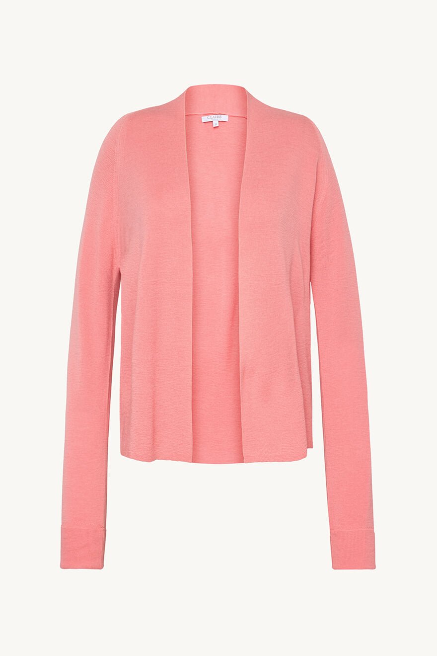 Claire Naisten Neuletakki, CELINE CARDIGAN 100% EASY CARE MERINO Koralli