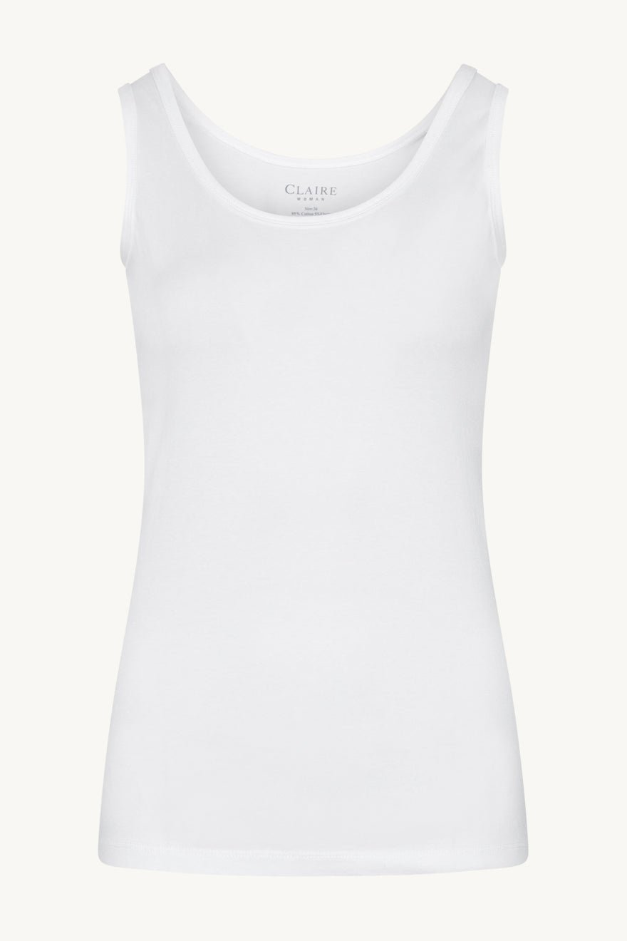 Claire Naisten Toppi CLAIRE TANK TOP Valkoinen