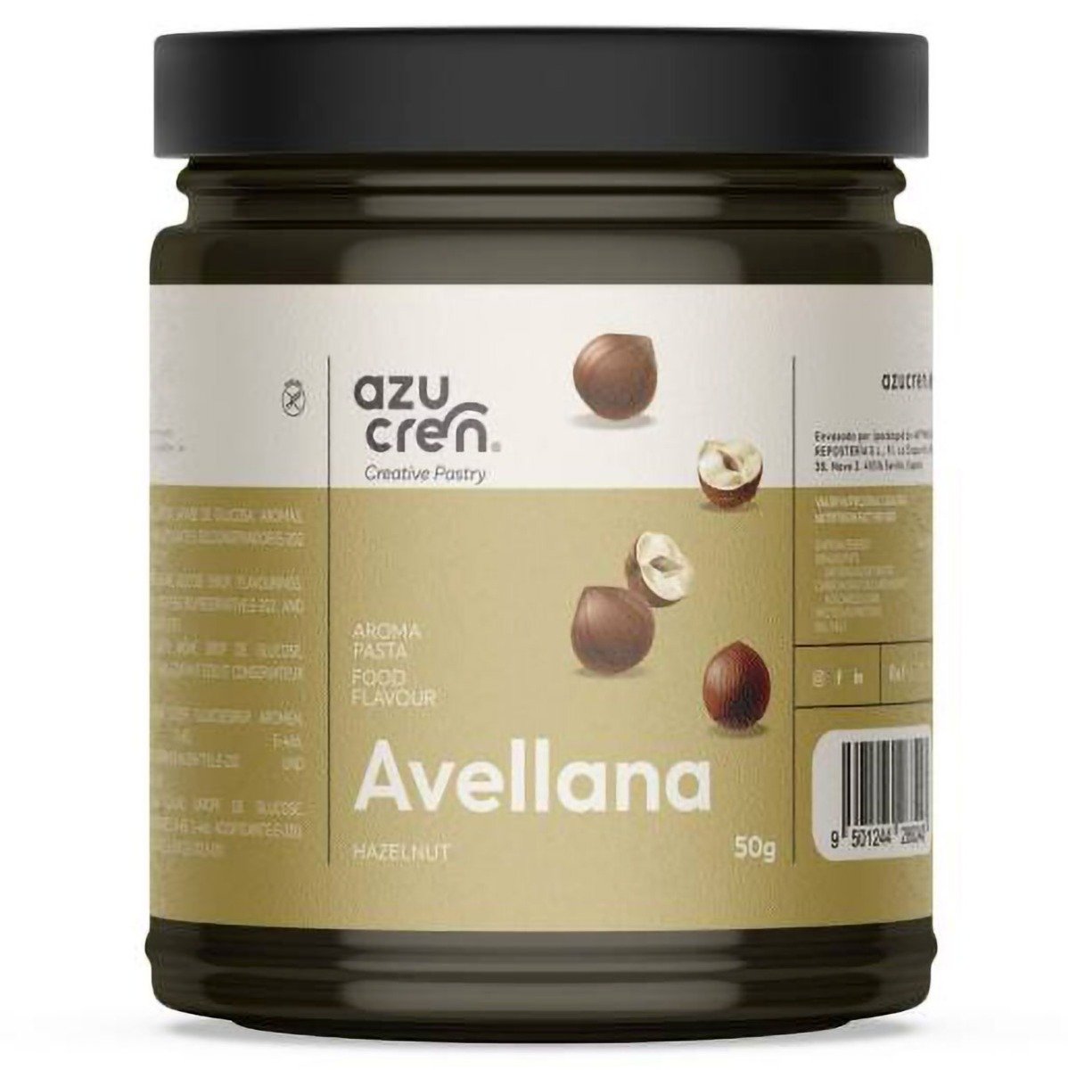 Makupasta – Hasselpähkinä, Azucren 50 g