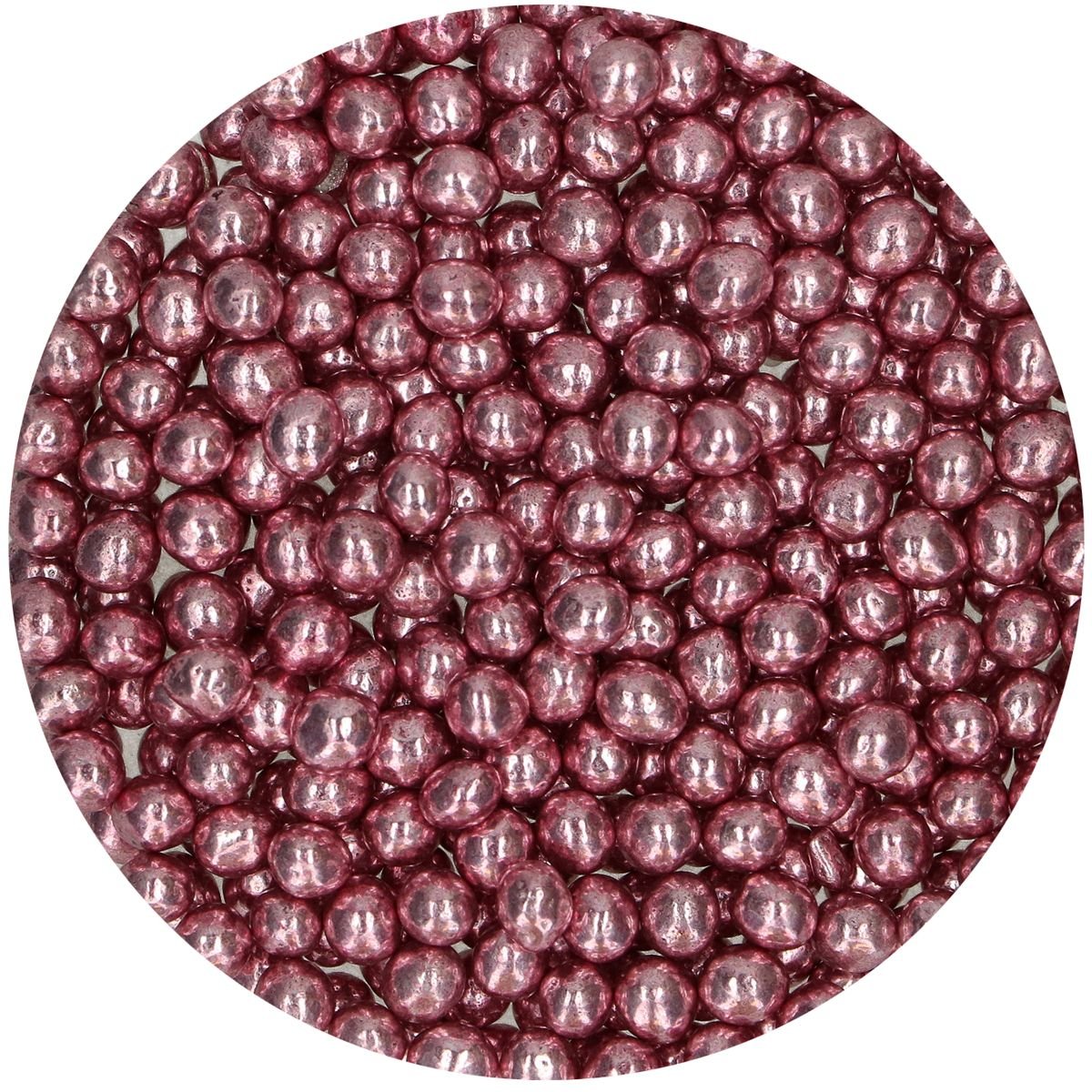 Suklaahelmet - Crispy Choco Pearls, Metallic Pink