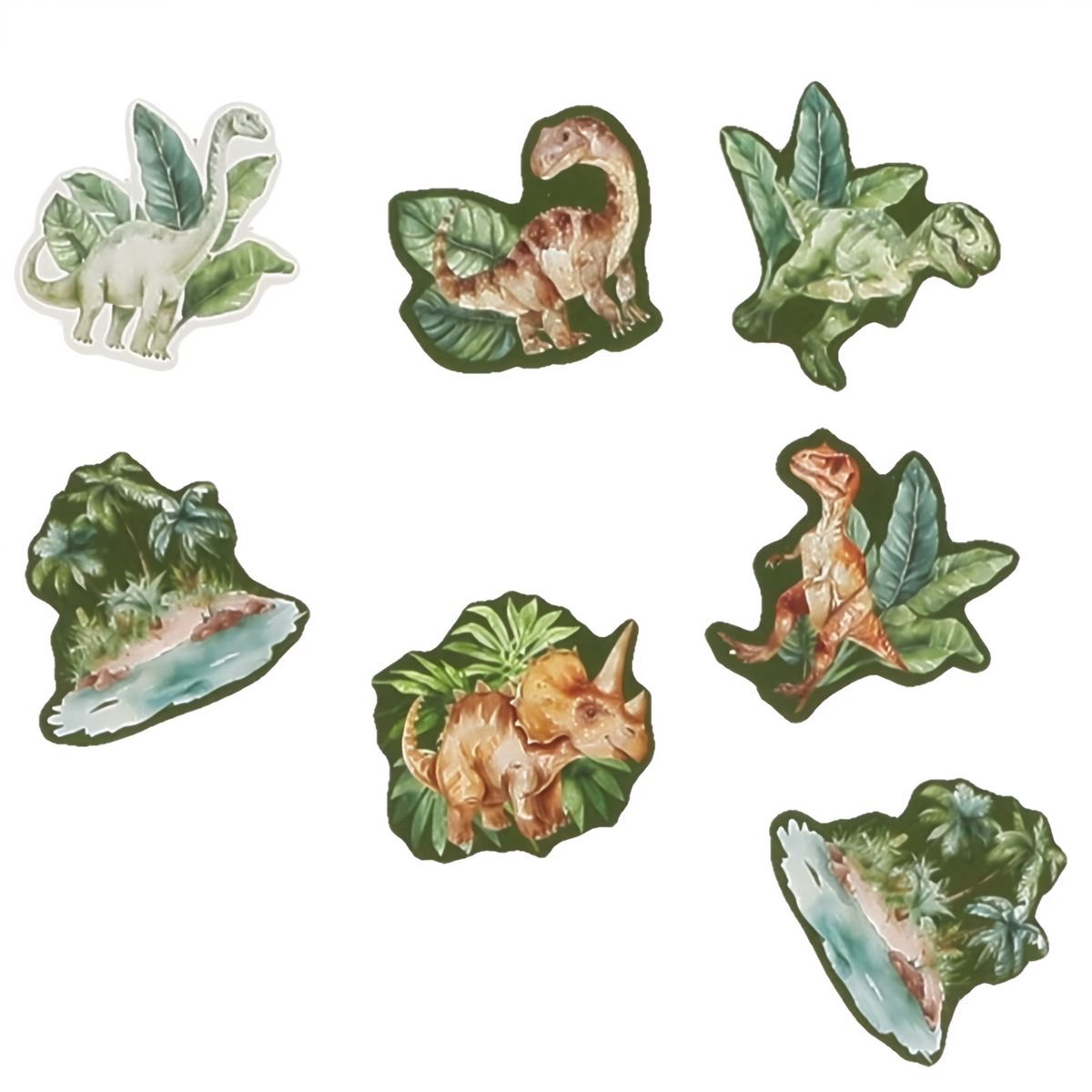 Pöytäkonfetit - Viidakon dinosaurukset