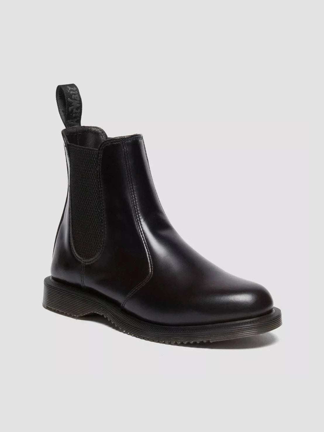 Dr. Martens Naisten Kengät, FLORA BLACK POLISHED SMOOTH Musta