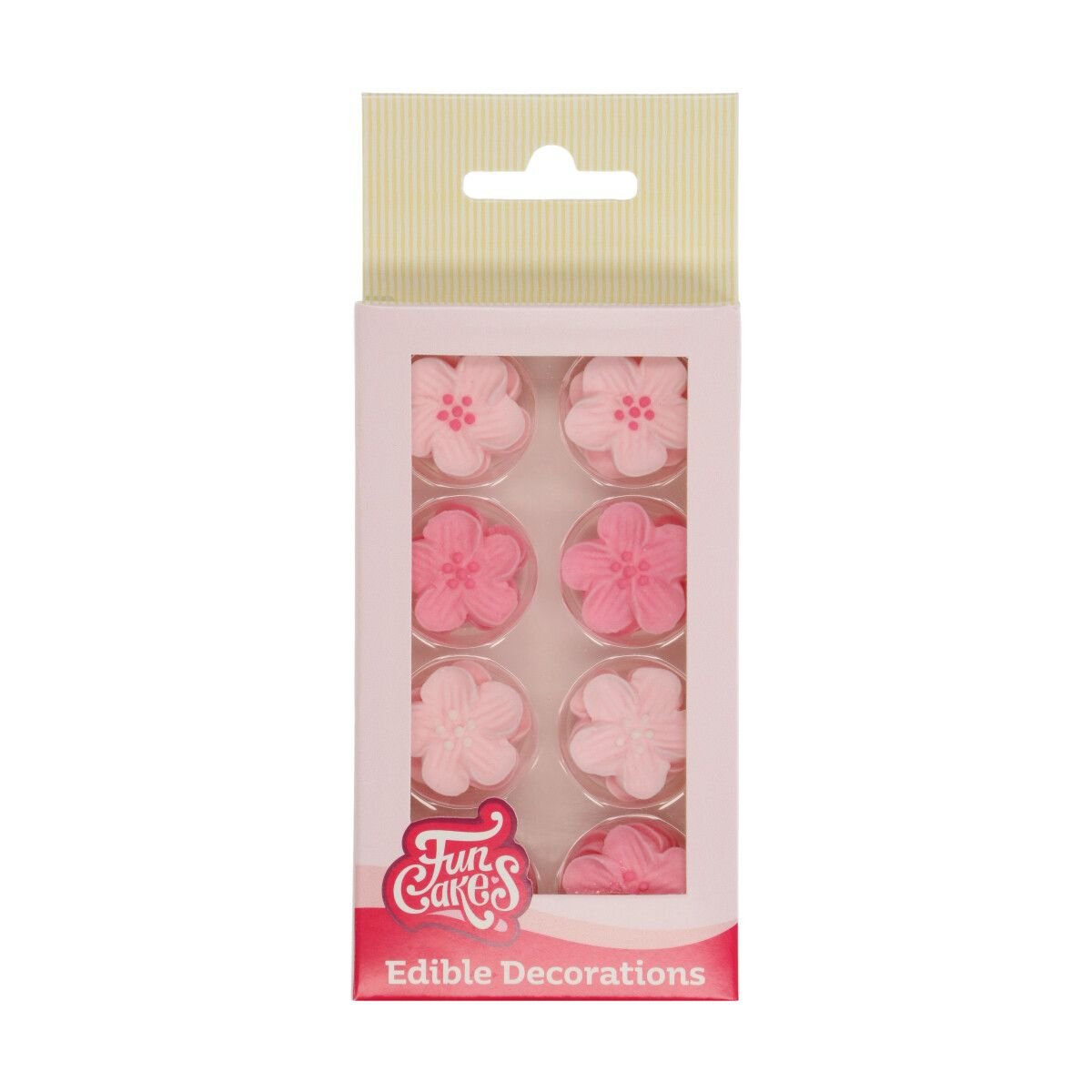 Sokerikoristeet - Flower Mix Pink 24 kpl