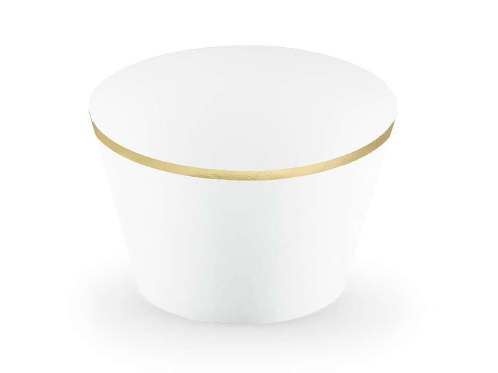 Muffinikääreet, Kulta-valkoiset, 6kpl