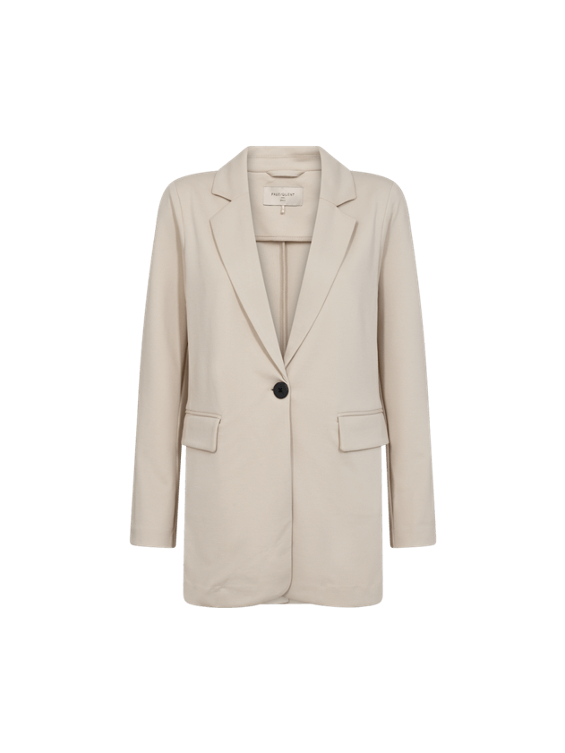 Freequent Naisten Bleiseri Nanni ja Fashion Strukture Vaalea Beige