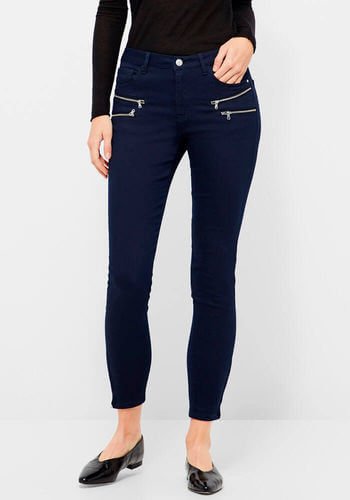 Freequent Naisten Housut, Aida 7/8 Tummansininen