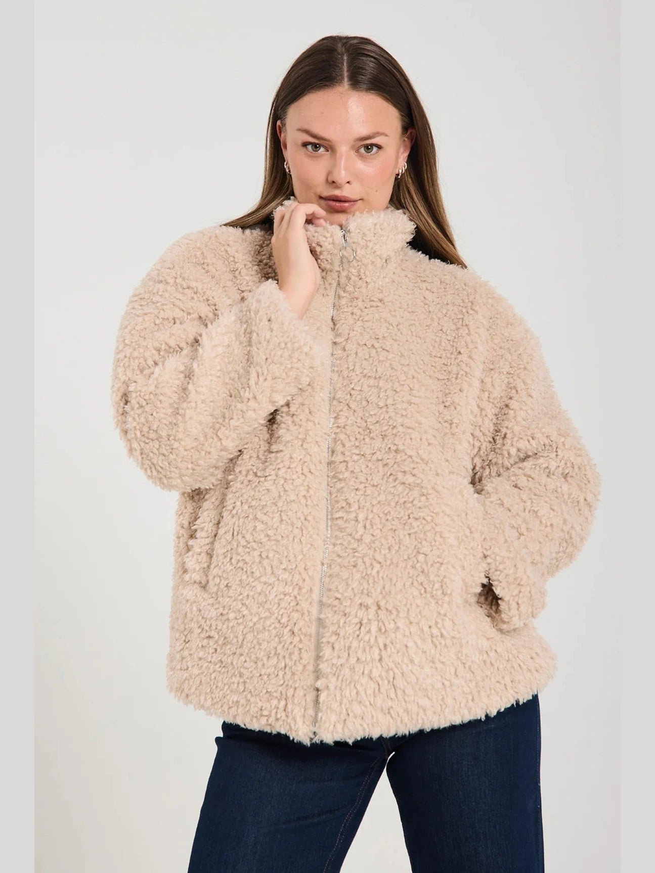 Freequent naisten takki, SLEEPY JACKET Hiekka