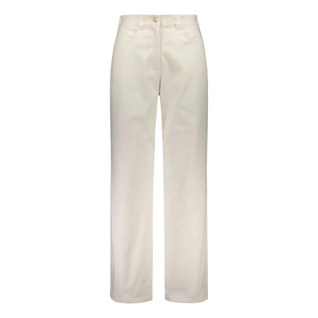 Gauhar naisten housut, COTTON TROUSERS WIDE Valkoinen