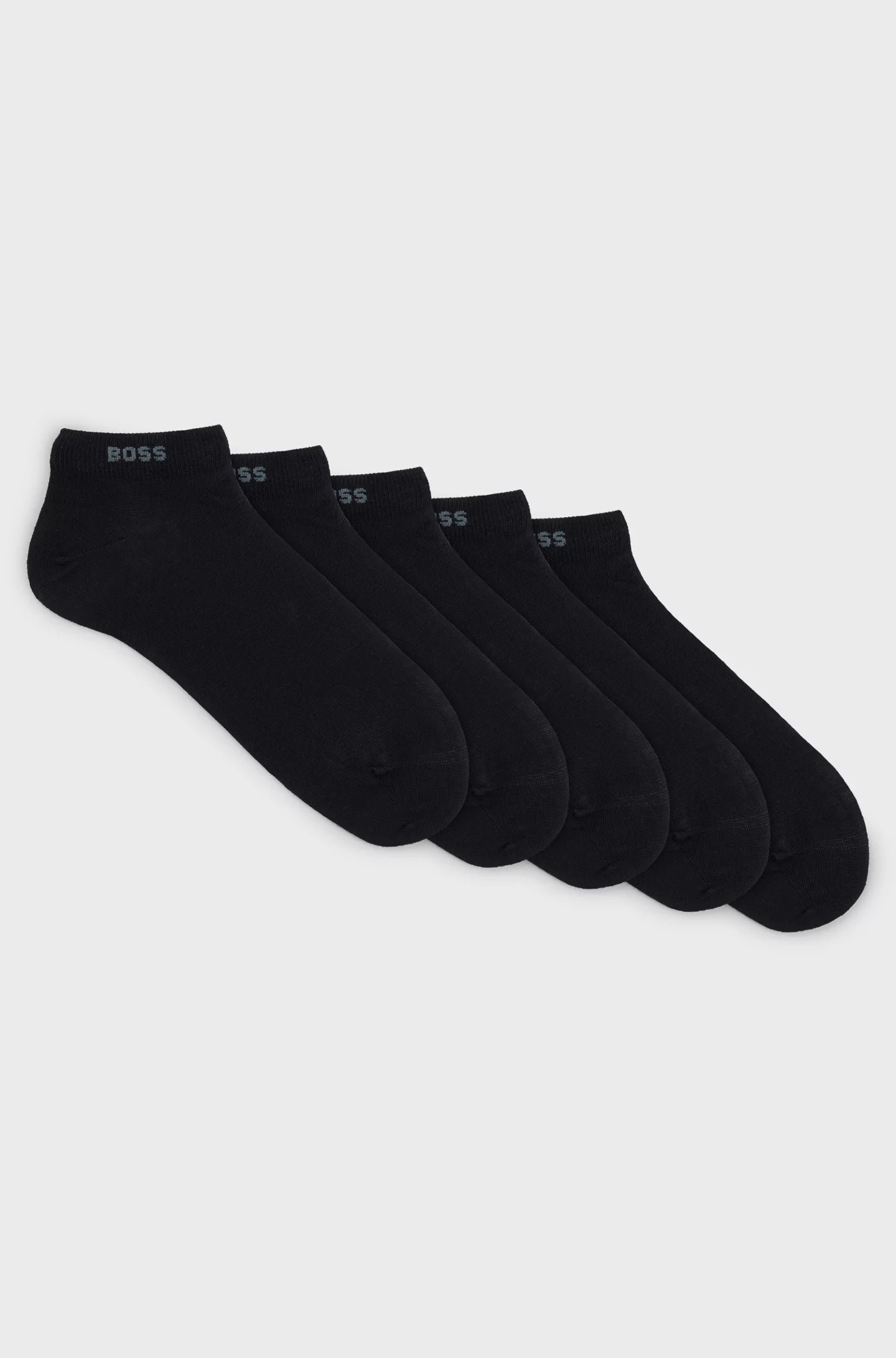 Hugo Boss miesten nilkkasukat, 5P AS UNI CC  Musta