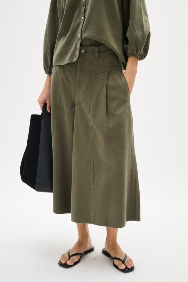 Inwear naisten housut, BALLARIIW CULOTTE Dusty Olive