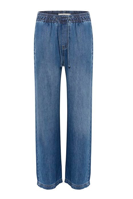 Inwear naisten housut, SOPHINAIW PULLON PANTS Washed Denim