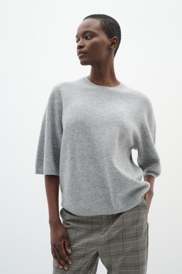 Inwear naisten neule, GAROIW MONIKA OVERSIZE TSHIRT Granite Melange