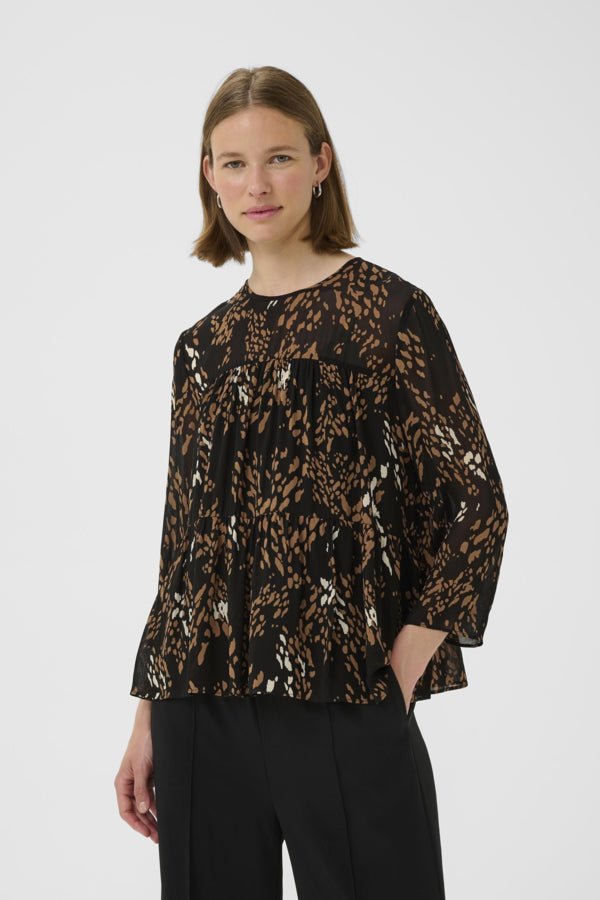 Inwear naisten pusero, AVERIEIW BLOUSE Leonora Black