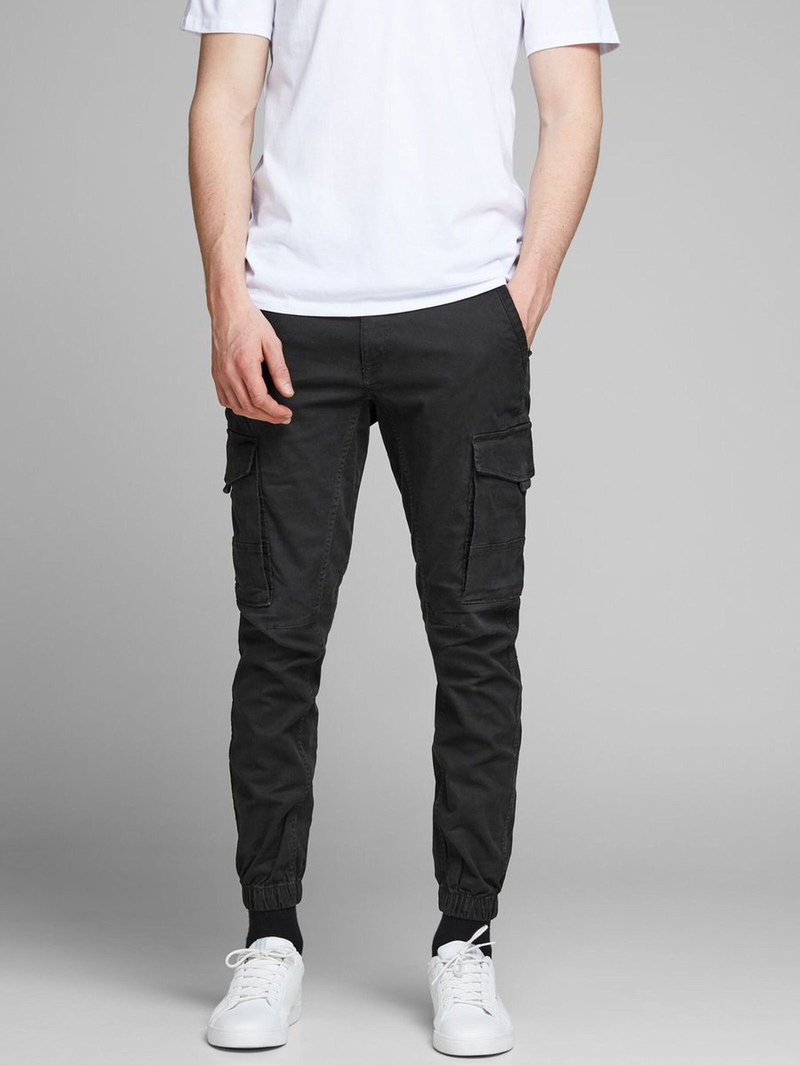 Jack and Jones Miesten Reisitaskuhousut JJIPAUL JJFLAKE AKM 542 Black