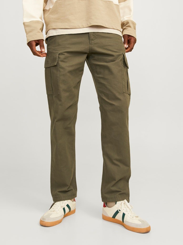 Jack and Jones miesten reisitaskuhousut, JPSTKANE BARKLEY CARGO PANT Olive Night