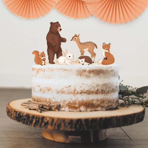 Kakkukoristetikut, Metsäneläimet, 6kpl