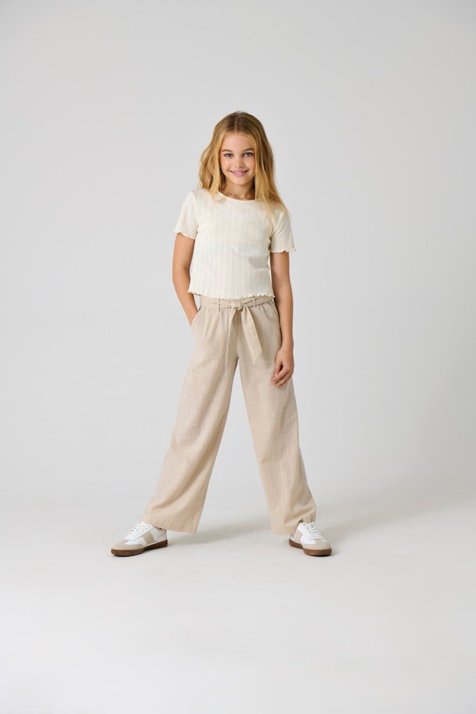 Kids Only lasten housut, KOGSIESTA PULL-UP LINEN BLEND PANT Beige