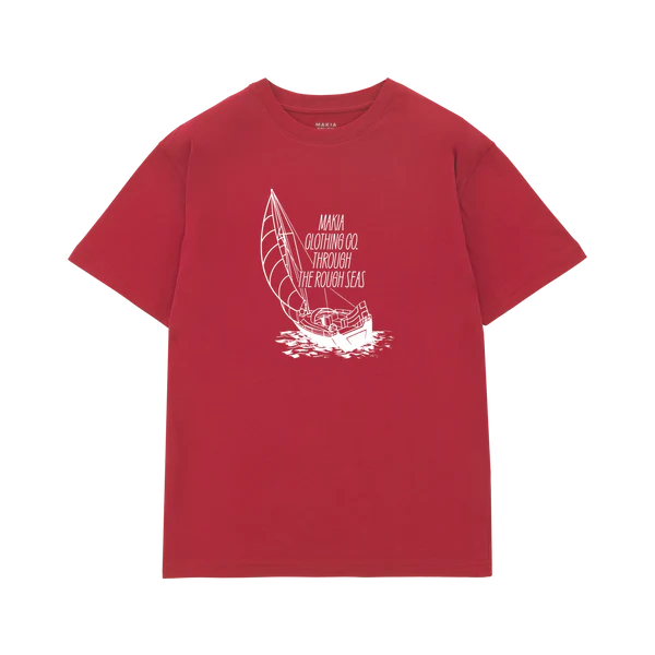 Makia miesten t-paita, SAIL T-SHIRT Punainen