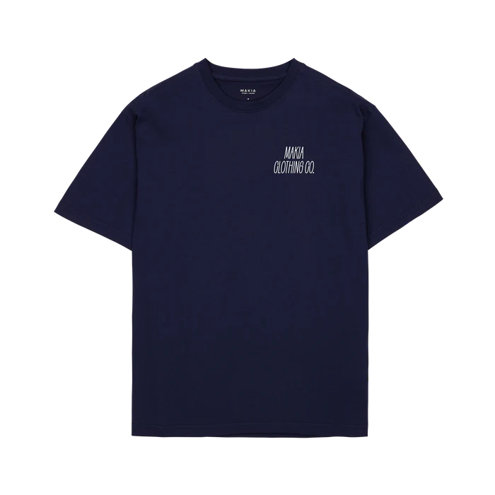 Makia unisex t-paita, HEELING T-SHIRT Tummansininen