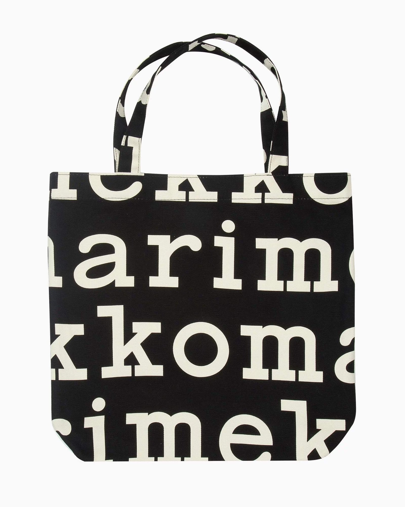 Marimekko Kangaslaukku, Notko Logo Mustavalkoinen
