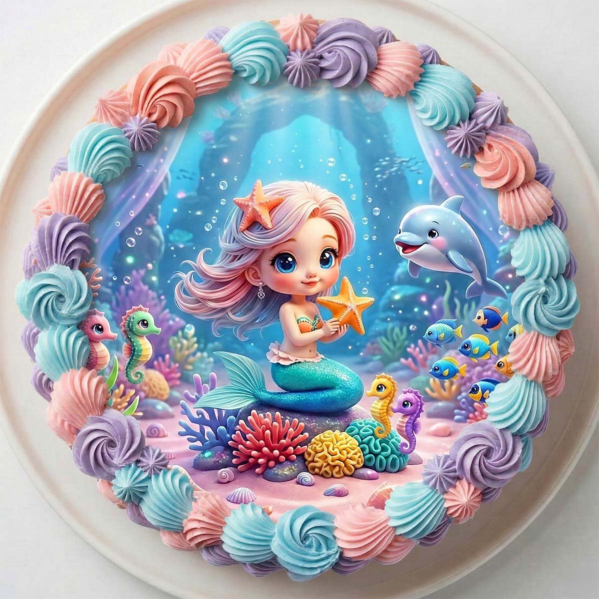 Kakkukuva - Suloinen merenneito