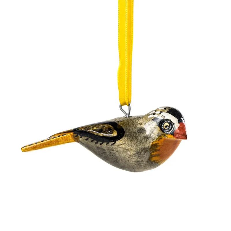 Mifuko Koriste, Wooden ornament | Robin chat