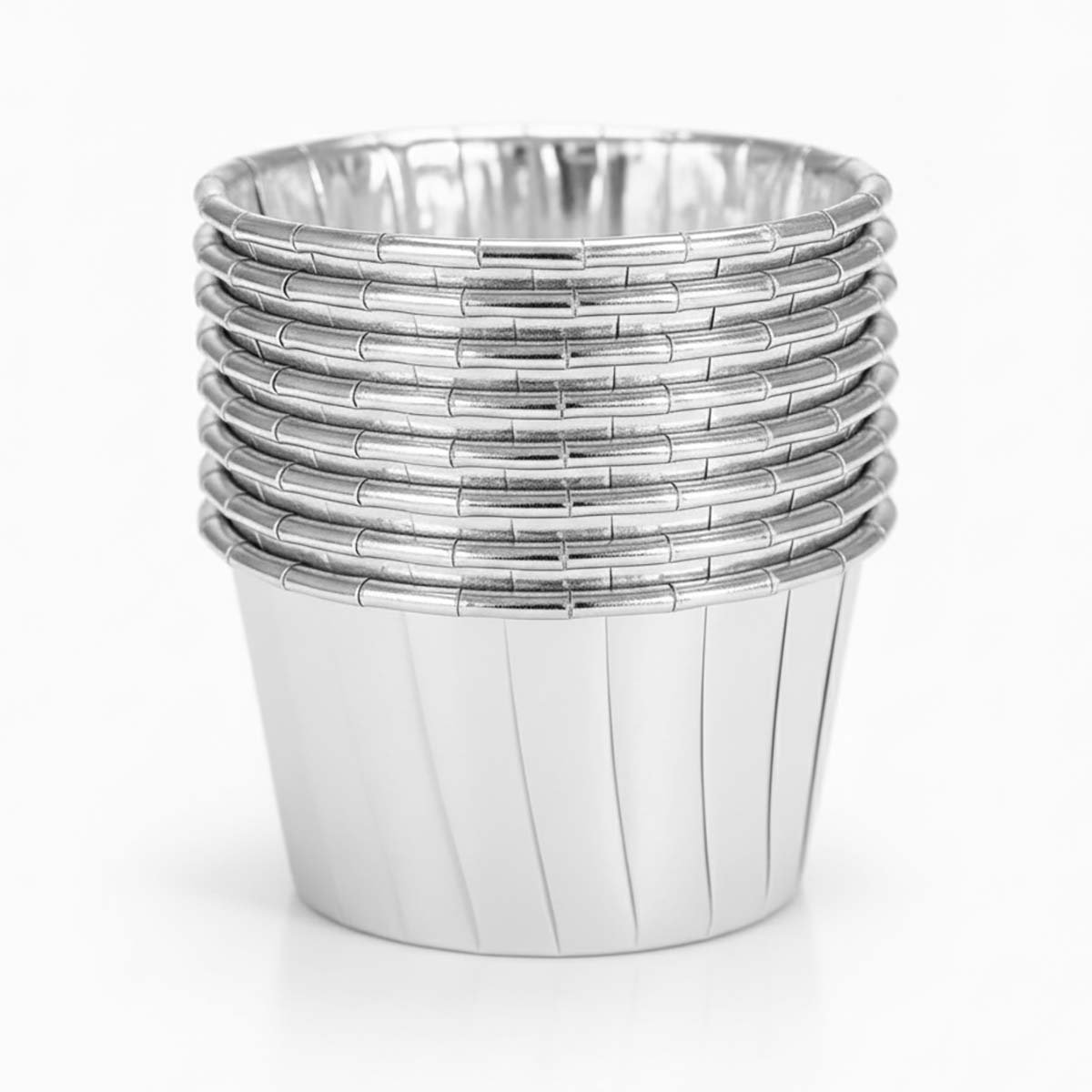 Minimuffinivuoat - Hopeiset, 50 kpl