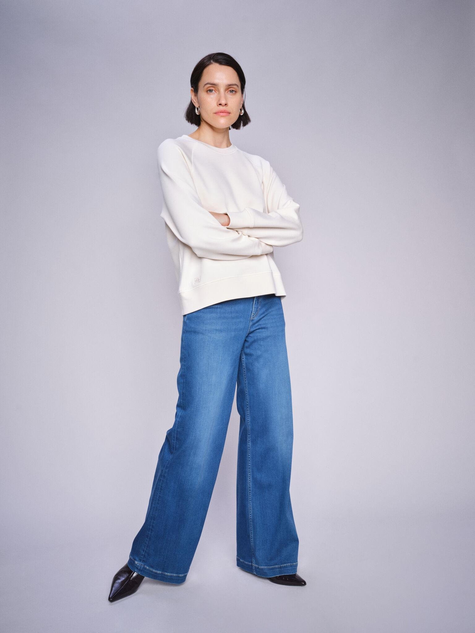 Mos Mosh naisten farkut, MMDARA DELUXE JEANS Sininen, Indigo