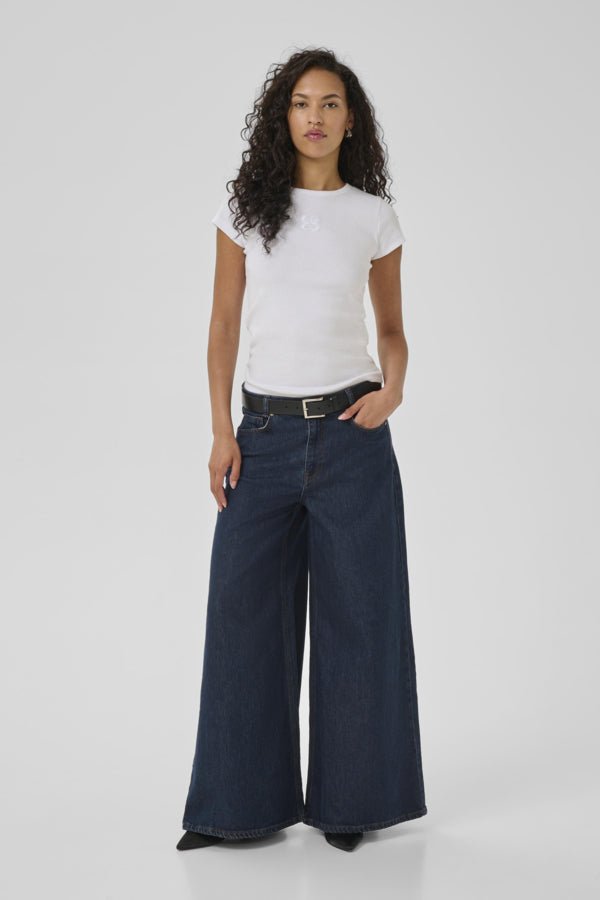 MY ESSENTIAL WARDROBE naisten farkut, MWDicte 139 High XX-Wide Tummansininen