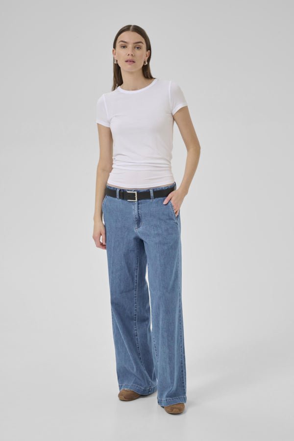 MY ESSENTIAL WARDROBE naisten farkut, MWSOFFI 115 MID X-WIDE Indigo