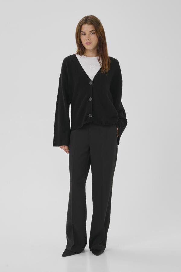 MY ESSENTIAL WARDROBE naisten suorat housut, THE TAILORED PANT Musta