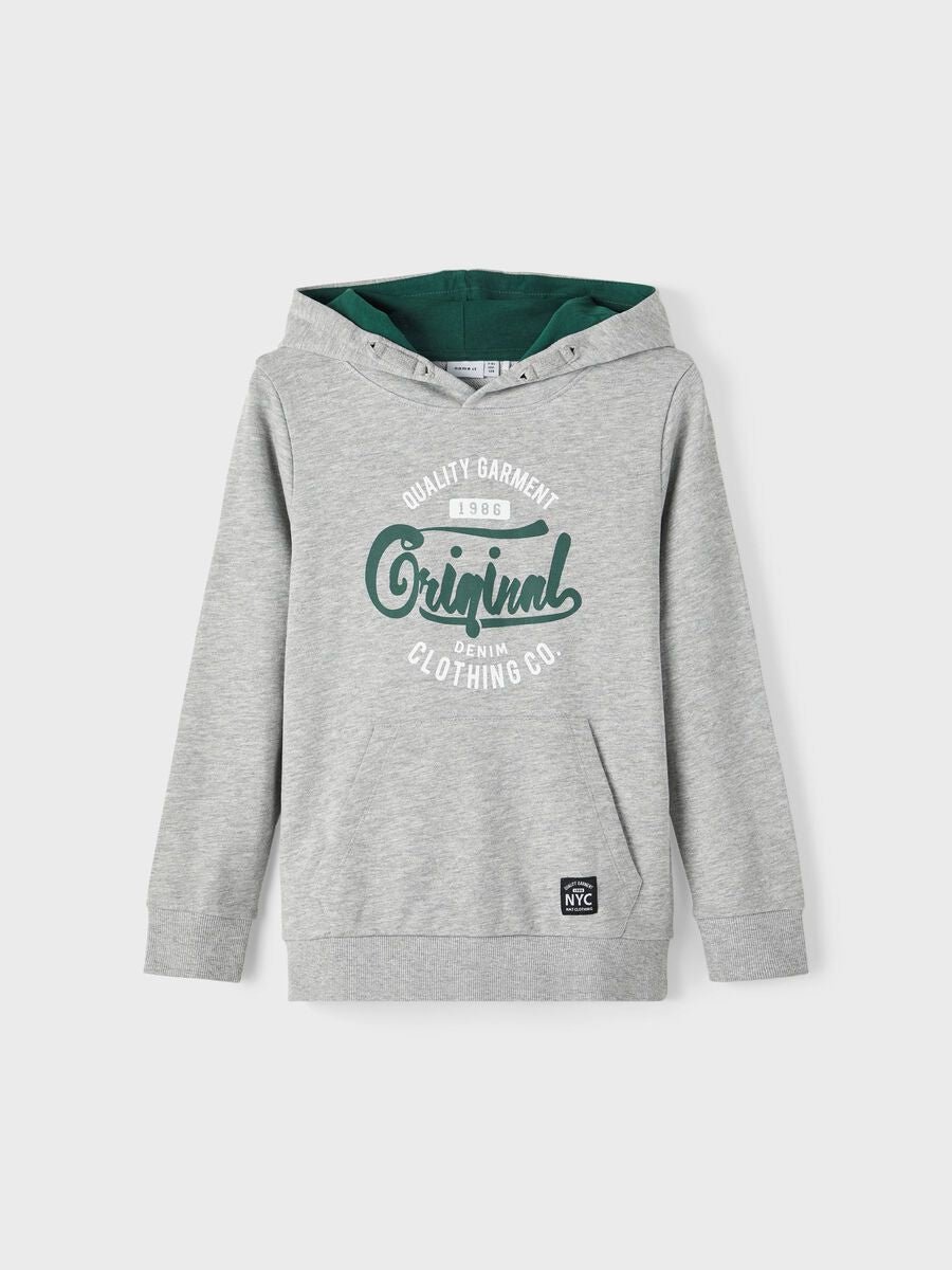 Name It, Lasten Huppari, NKMBABO LS SWEAT Vaaleanharmaa