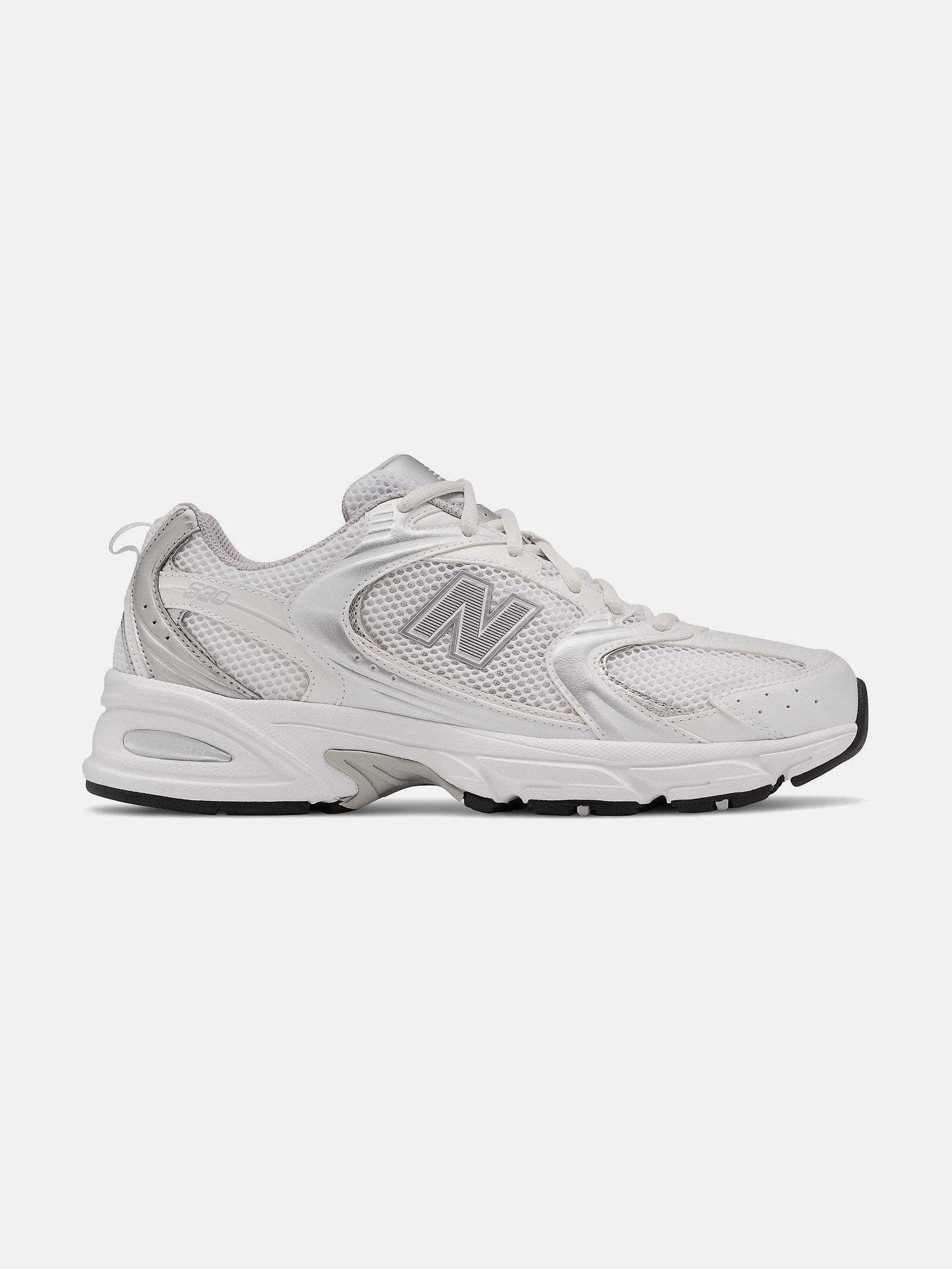 New Balance Unisex lenkkarit, NEW BALANCE 530 Hopea, Valkopohjainen Kuosi