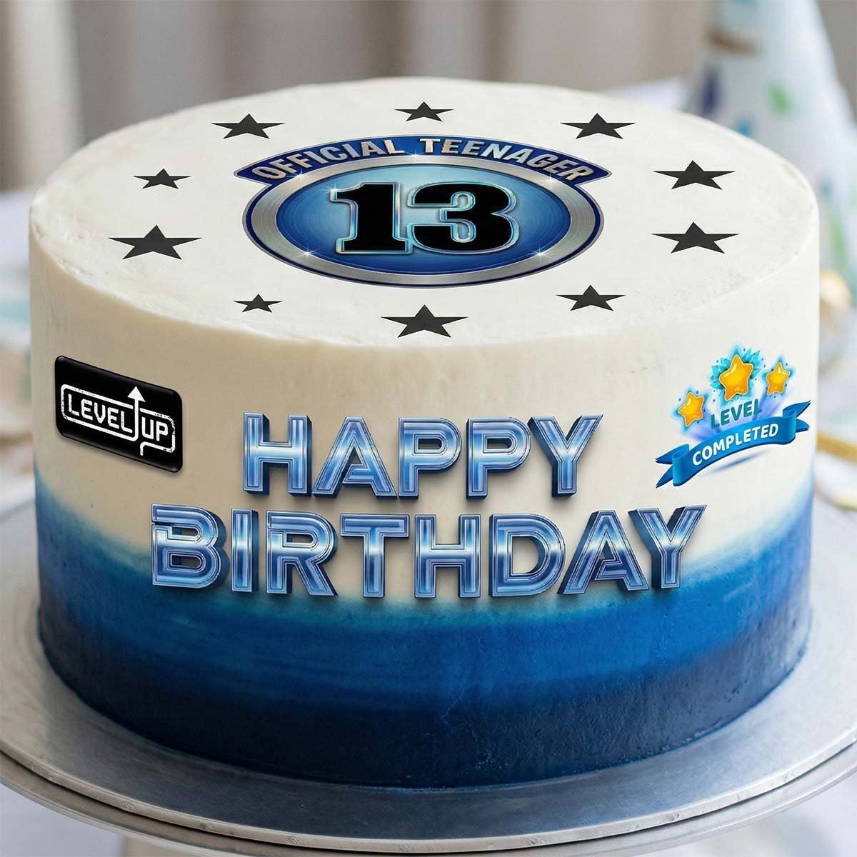 Kakkukuva - Official Teenager, sininen (itseleikattavat kuvat)