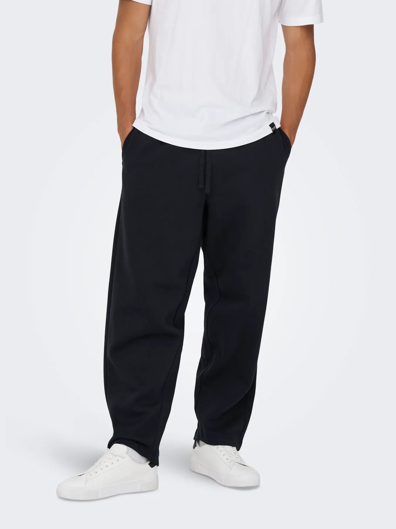 Only and Sons miesten collegehousut, ONSCERES WIDE PANT Black