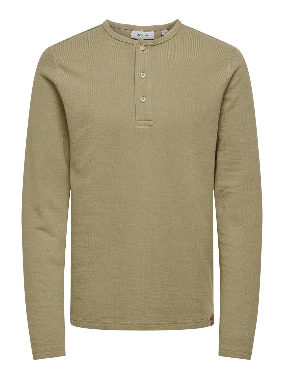 Only and Sons miesten paita, ASHFORD SLIM HENLEY Beige