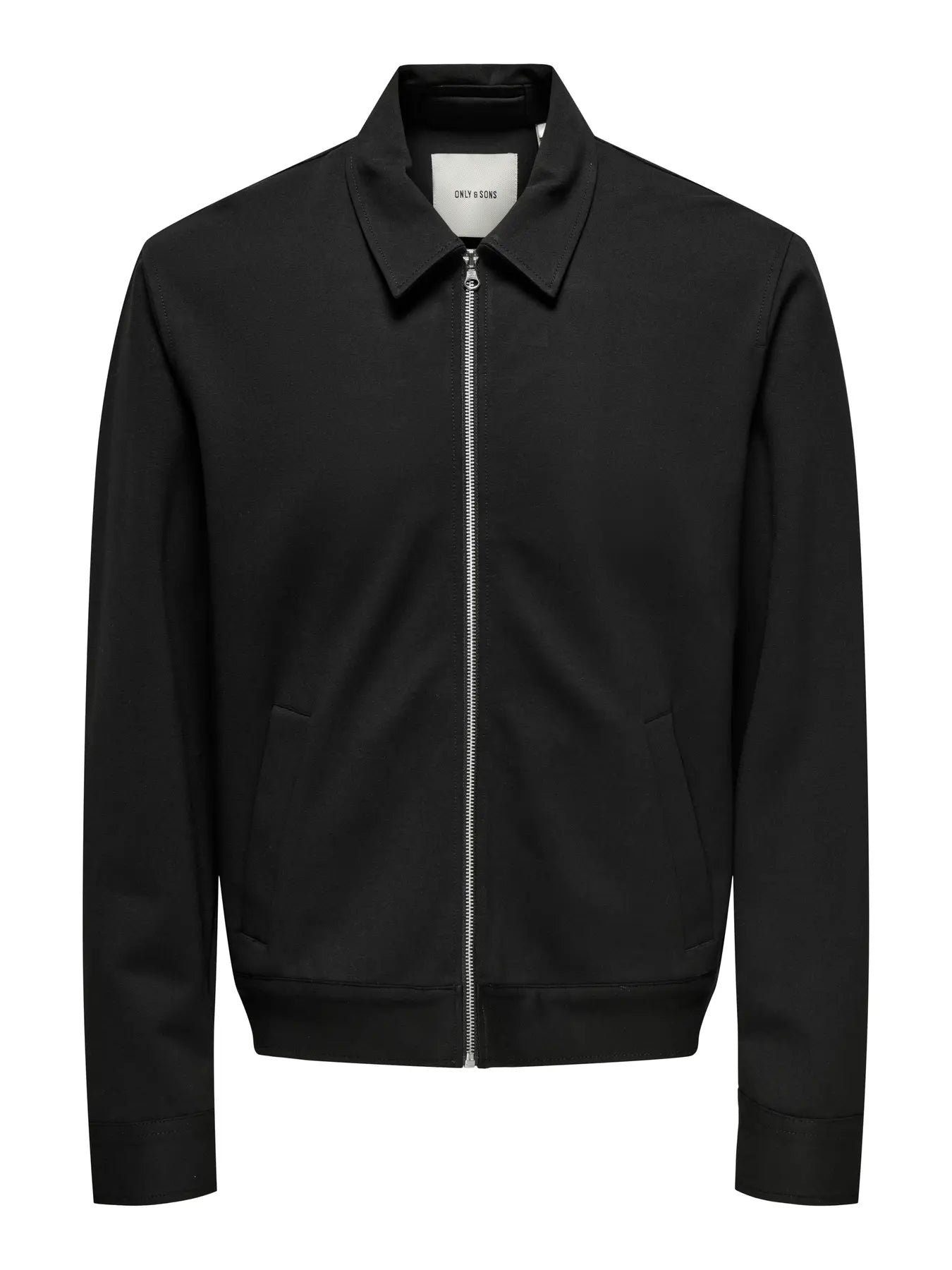 Only and Sons miesten paitatakki, ONSJAKES 0339 REG ZIP STRETCH OVERSHIRT Black
