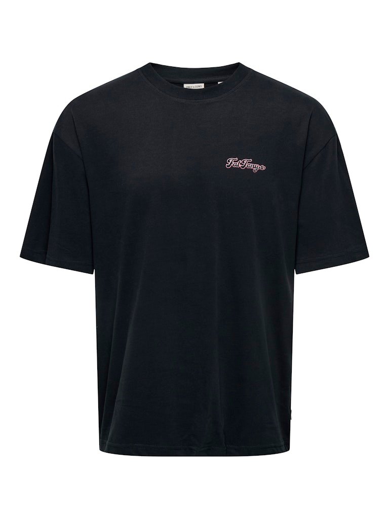 Only and Sons Miesten T-Paita, Onsmalik Caseys Loose SS Tee Black