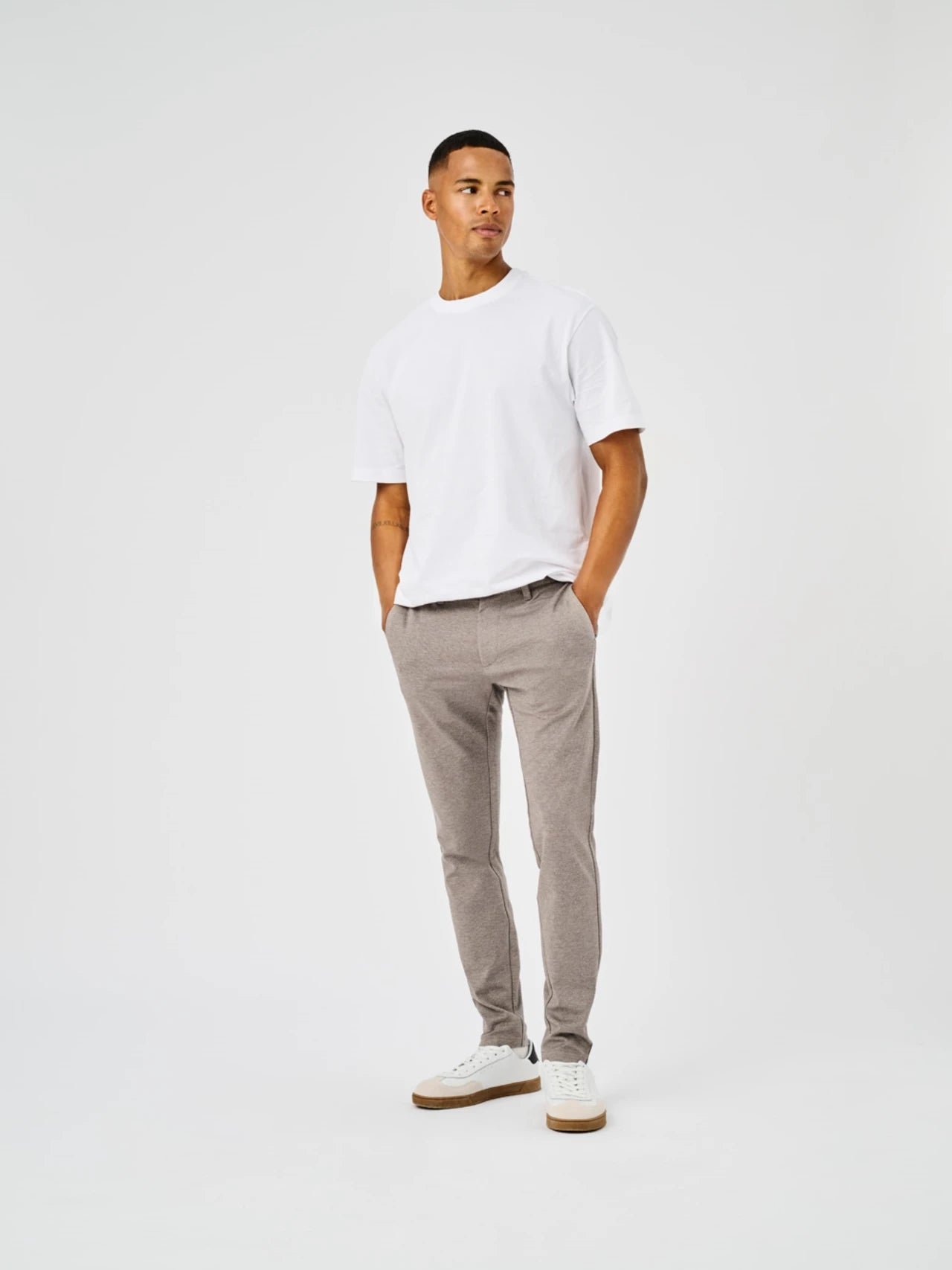 Only and Sons miesten housut Onsmark Slim Tap Disty 2912 Pant, Tobacco Brown