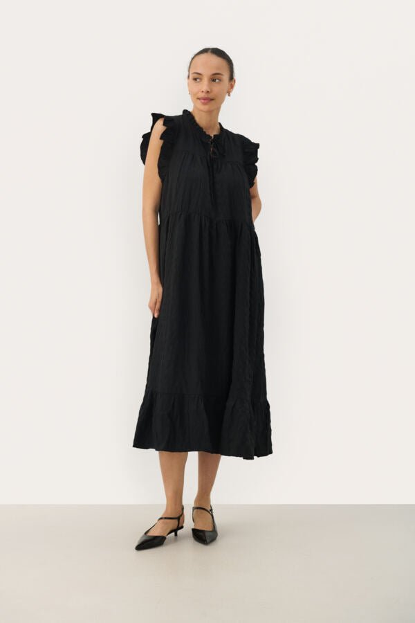Part Two Naisten Mekko, GIMALINA LONG DRESS Black