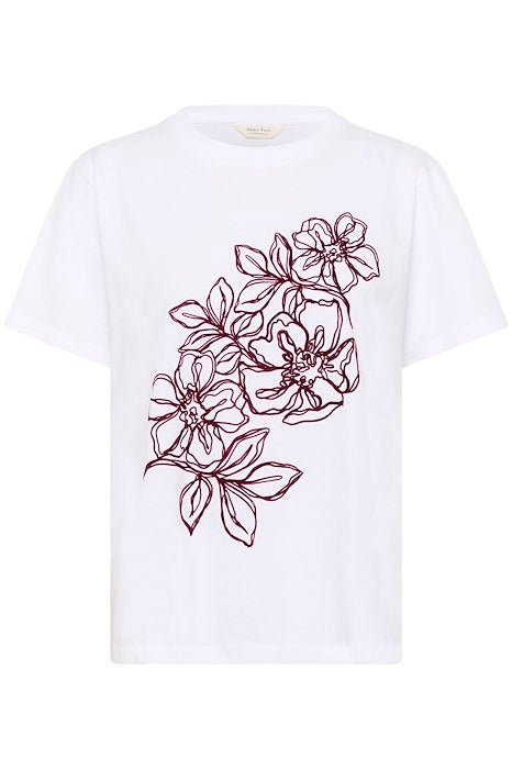 Part Two naisten t-paita, JAMINAPW TS White Tawny Port Dec