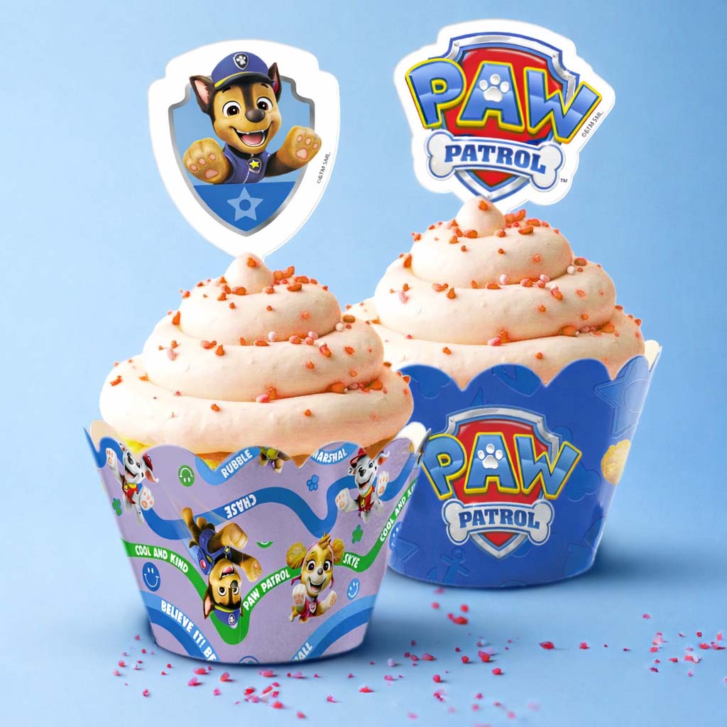 Ryhmä Hau muffinikääreet ja koristeet – setti 6 muffiniin