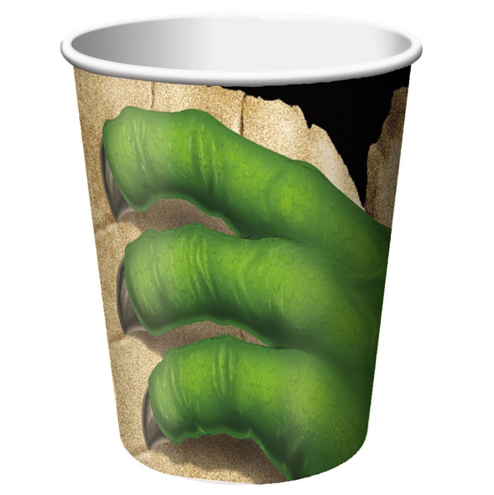 Dinosaurus pahvimukit, 260ml, 8kpl