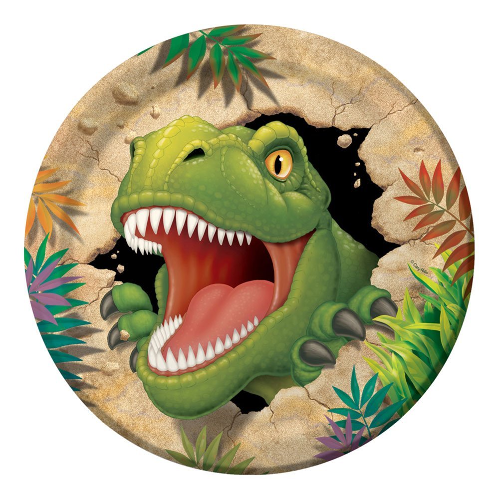 Dinosaurus pahvilautaset, 22cm, 8kpl