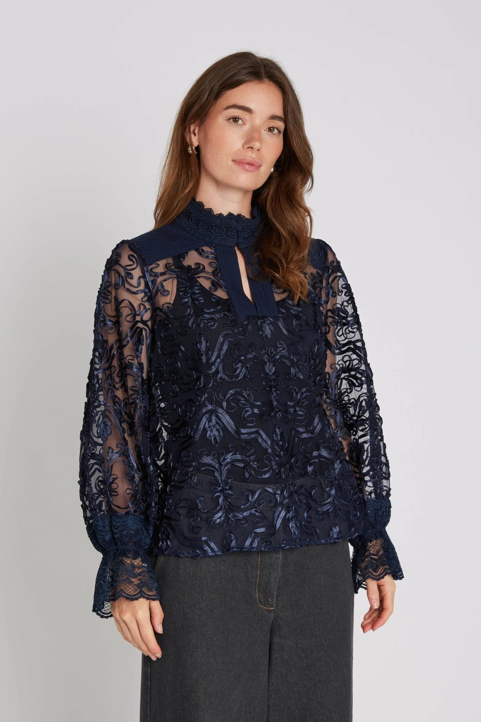 Philosophy Blues Original naisten pusero, ROYAL BLOUSE Tummansininen