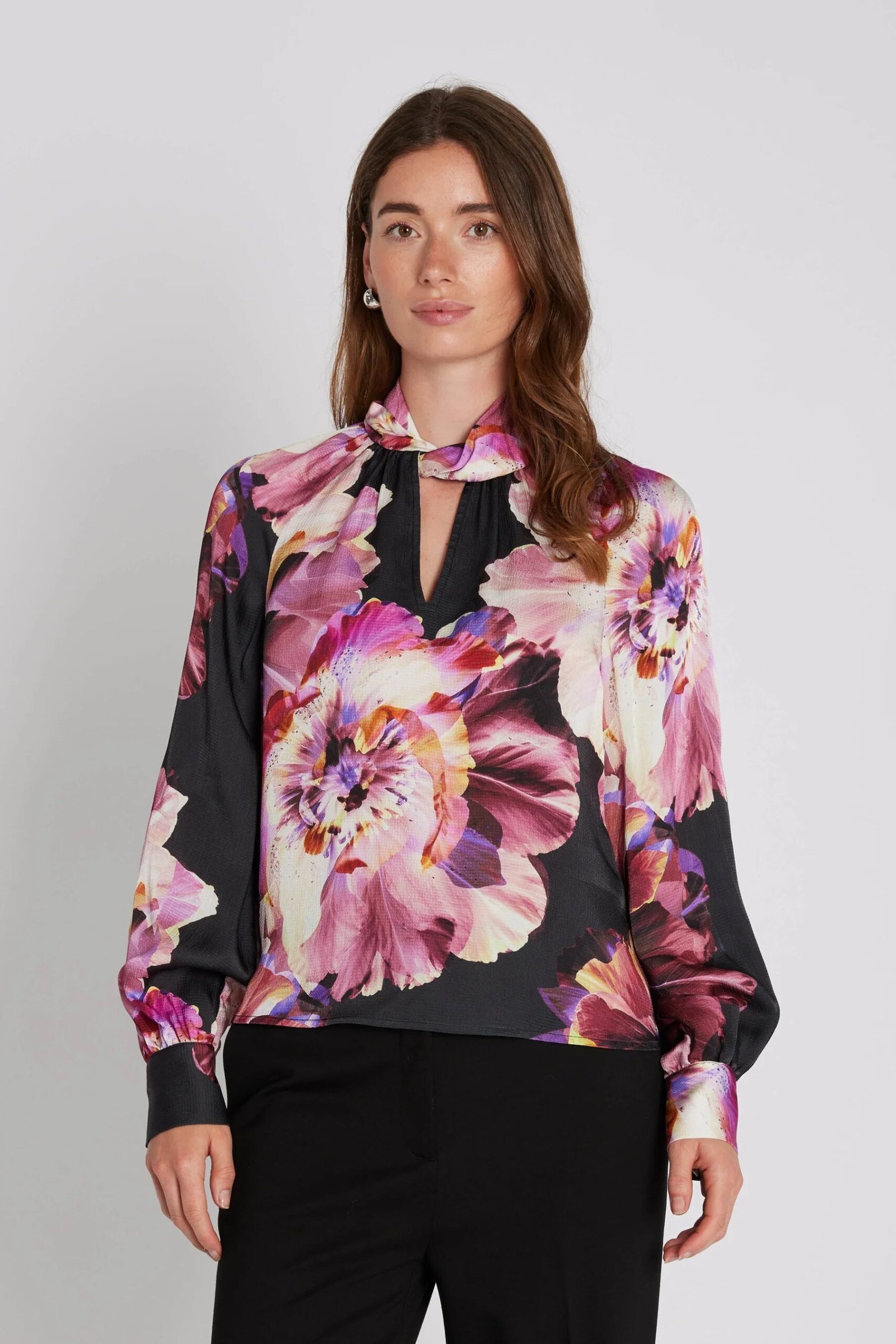Philosophy Blues Original naisten pusero, VISKO SORIN BLOUSE Kuosi, Punainen