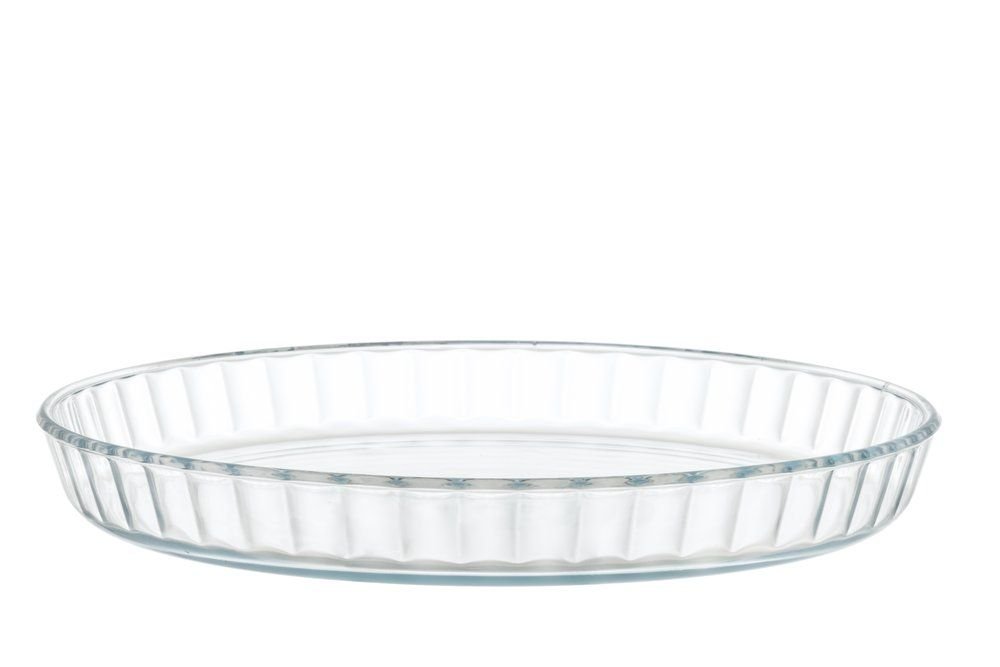 Piirakkavuoka - Pyöreä ryppyreunainen, Lasi, 28cm