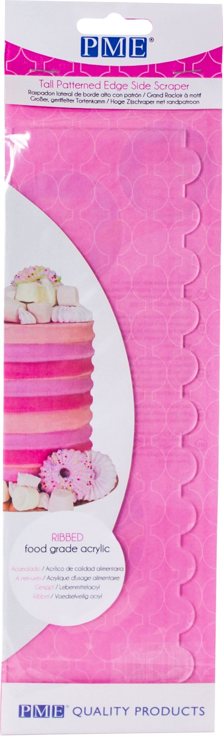 Korkea koristeluraappa - Ribbed