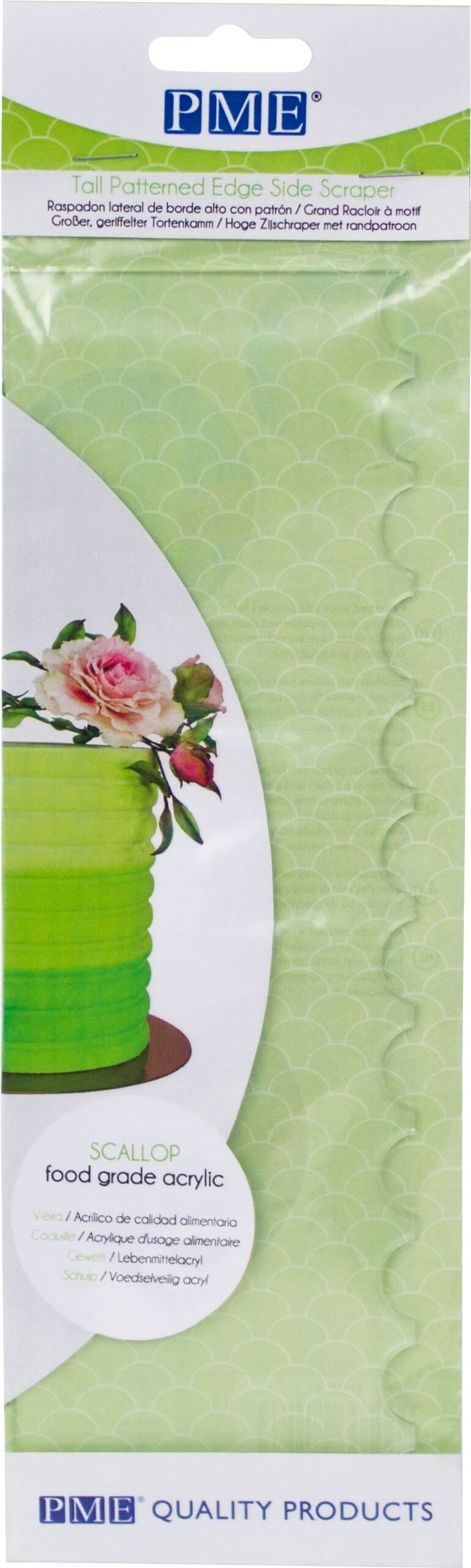 Korkea koristeluraappa - Scallop