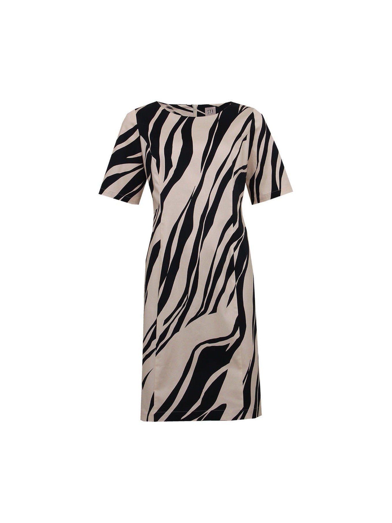 S.T.I naisten mekko, ELERA DRESS 102CM Beige Kuosi